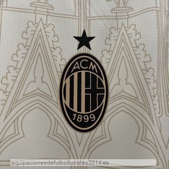 Nuevo Tailandia 4ª  Camiseta AC Milan 23/24 Amarillo Baratas